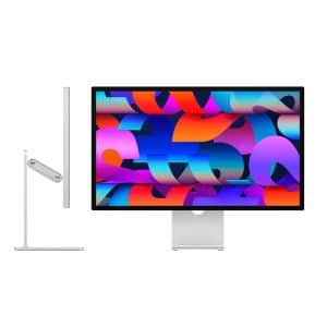 Apple Studio Display 27" 5K Retina Screen with Standard Glass and Tilt & Height-Adjustable Stand - Silver