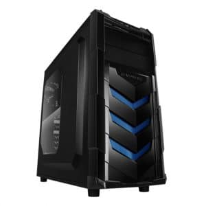 RaidMax Vortex V4 ATX Mid Tower Steel Plastic Gaming Case - Black