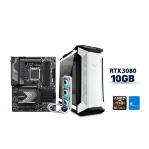 Asus TUF 501 White Case AMD Ryzen 9 7900X RTX 3080 10GB Gaming PC