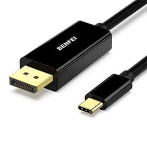 BENFEI USB C to DisplayPort Cable, 4K@60Hz 1.8M Thunderbolt 3 (USB-C) to DP Display Port Adapter