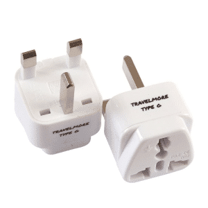 2 Pack UK Travel Adapter for Type G Plug
