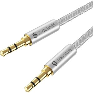 Syncwire 3.5mm Aux Cable 1m - Nylon Braided Hi-Fi Sound Audio Auxiliary