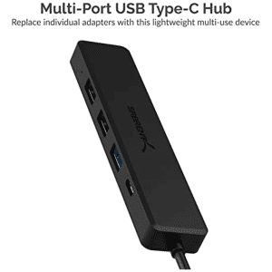 Sabrent USB C Hub 5 in 1 USB Multi-Port with 4k HDMI