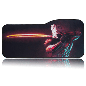 BRILA Extended Mouse pad - Curve Design Gaming Mouse pad - Stitched Edges & Skid Proof Rubber Base - 29" x 13.8" x 0.12"