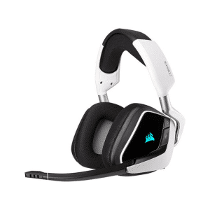 Corsair VOID RGB ELITE Wireless Premium White Gaming Headset with 7.1 Surround Sound