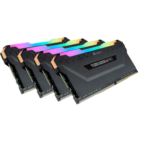 CORSAIR VENGEANCE RGB PRO 32GB (4x8GB) DDR4 3600 C18 Desktop memory – Black