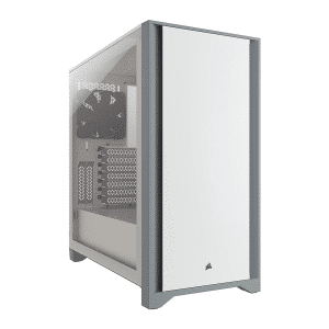 Corsair 4000D Tempered Glass Mid-Tower ATX Case - White