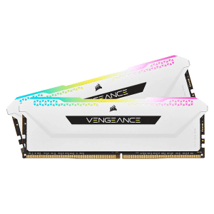 VENGEANCE RGB PRO SL 32GB (2x16GB) DDR4 DRAM 3600MHz C18 Memory Kit – White
