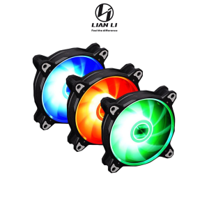 Lian Li BORA Lite 3B RGB PWM 120mm Fan - Black (3 Pack)