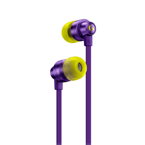 Logitech G333 Wired Gaming Earphones, 3.5 MM - Purple
