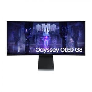 Samsung 34" Odyssey OLED G8 Curved Gaming Monitor, QHD Max 175Hz, 0.1ms Response Time, Smart TV Experience