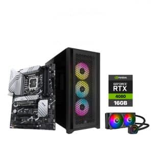 Customised Gaming i7-13700KF, ASUS Z790-P, 32GB RAM 5200, 1TB NVME, 1TB HDD, RTX 4080 Corsair iCUE 5000D