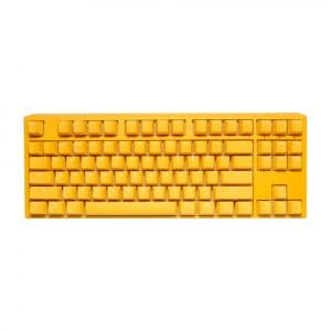 Ducky One 3 Yellow TKL Hot-Swap RGB Double Shot PBT Mechanical Keyboard MX Cherry Red Switch