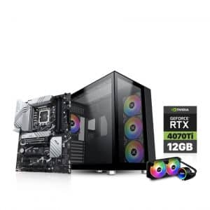 Customised Gaming PC i7-13700K, ASUS Z790P, 32GB DDR5 RAM, 1TB Nvme, RTX 4070Ti, Liquid Cooler, Xigmatek Aquarius Pro