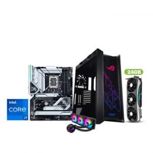 Customised Gaming i9-13900K Processor, Asus Z790-A Wi-Fi MB, 32GB DDR5 RGB Ram, 2TB Nvme SSD, Zotac RTX 4090 24GB VGA, 1000 GOLD Watt PSU, LC360 Liquid Cooler, RAsus Rog Strix Helios GX601 Mid-Tower Case, Win 11 Pro Licence