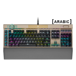 Corsair K100 RGB Optical-Mechanical Gaming Keyboard - Midnight Gold - AR Layout