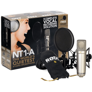 RODE NT1-A Cardioid Microphone (KIT W/ SMR shockmount)