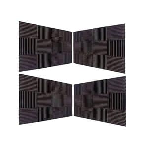 12 Pack black Foam Panel Wedge Studio Soundproofing