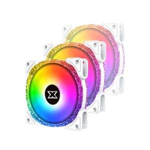 Xigmatek Galaxy III Royal Arctic 3 x Case fans Kit With ARGB MB Sync and Control Box