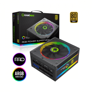 GameMax 80PLUS GOLD RGB Fully Modular 750W Power Supply