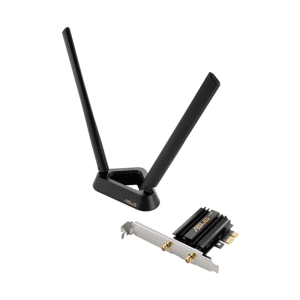 ASUS PCE-AXE59BT AXE5400 WiFi 6E PCI-E Adapter with 2 External Antennas and Magnetized Base