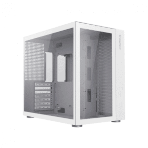 GameMax Infinity ATX Mid Tower Fornt Panel Tempered Glass Side Panel Case - White