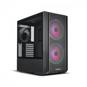 LIAN LI Lancool 216 RGB ATX Mid Tower Steel Tempered Glass Side Panel Case With 3 ARGB Fans