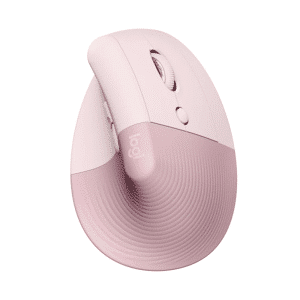 Logitech Lift Vertical Ergonomic Wireless & Blutooth Mouse - Rose