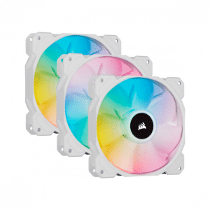 Corsair iCUE SP120 RGB ELITE Performance 120mm Triple Fan Pack - White