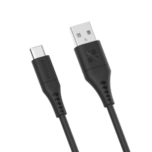 Promate PowerLink-AC120 Ultra-Fast USB-A to USB-C Soft Silicone Cable