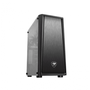Cougar MX340 Mid Tower Elegant Tempered Glass Side Panel Case - Black