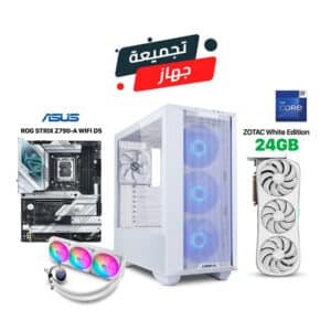Customised Gaming PC i9-13900k,ROG STRIX Z790-A WIFI D5,32GB RAM DDR5(6000)1TB SSD NVME GEN-4+1TB NVME,Zotec 4090 24GB White Edition,ROG STRIX L360 Liquid Cooler White,1000 Watt GOLD PSU,LIAN LI Lancool III RGB ATX Mid Tower Case,Win 11 Pro License