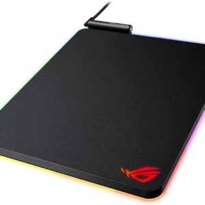 Asus Rog Balteus RGB Gaming Mouse Pad with 15-zone Aura Sync Lighting, Portrait Hard Surface,USB Passthrough & Nonslip Rubber Base