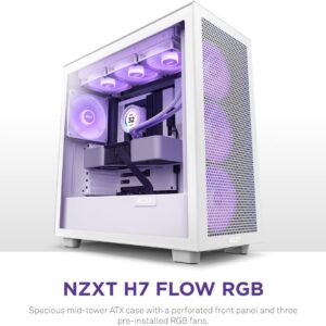 NZXT H7 Flow RGB Edition ATX Mid Tower Case (2023)