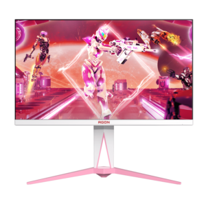 AOC AGON AG275QXR 27 Inch QHD 170Hz IPS Premium Gaming Monitor - Pink/White