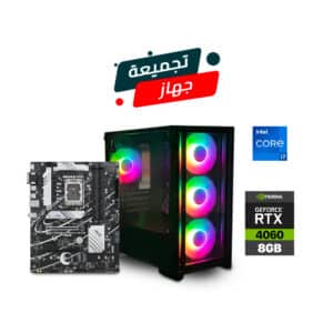 Gaming PC i7-13700F Processor B760 Motherboard 16GB DDR4 RAM 1TB SSD RTX 4060 650W PSU GPRO STEEL Case Wi-Fi Windows 11 Pro