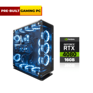 Pre-Built Gaming PC i9-13900K AORUS ELITE Z790 MB, Corsair 64GB RAM DDR5, 1TB+2TB GEN-4, ROG STRIX 4080, ASUS L360 Liquid Cooler, TT 1200 WATT GOLD, Lian Li Streamer RGB Cable for VGA & MB Thermaltake Core P8 TG Case 9x-RGB Fans, Win 11 Pro
