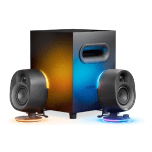 SteelSeries Arena 7 2.1 Bluetooth Gaming Speakers with RGB Lighting (3 Piece) - Black