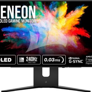 CORSAIR XENEON 27QHD240 OLED 27” Gaming Monitor, 2k, 240Hz, 0.03ms GtG, HDR with 1000nit Peak Brightness