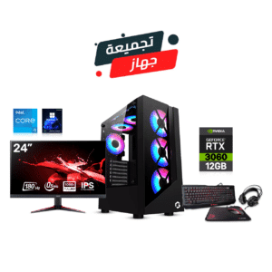 Gaming PC i5-12400F, H610 MotherBoard, 16GB RAM DDR4, 1TB SSD, RTX 3060 12GB VGA, 750 Watt PSU, Wi-Fi USB Adapter, GameOn Trident II G Case, Win Pro Licence, Acer Nitro VG0 Series VG240Y 24" Gaming Monitor + Thermaltake ESports Knucker 4-in-1 Gaming Combo