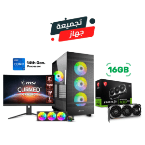 Gaming PC i7-14700KF, Gigabyte Z790 UD AC MB, 32GB DDR5 RAM, 2TB NVMe Gen-4, MSI RTX 4080 Super Ventus 3X OC, Cougar Poseidon Elite ARGB 360 Liquid Cooler, 850W Gold PSU, Sharkoon Rebal C50 Case, Win 11 Pro, MSI G27CQ4P E2 27" 2K Monitor