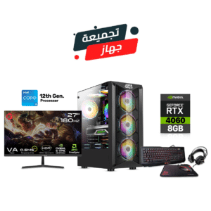 Gaming PC i5-12400F, H610 Motherboard, 16GB DDR4 RAM, 1TB SSD, RTX 4060 8GB VGA, 600 Watt PSU, Forsa Rider ATX MidTower Case, USB WiFi Adapter, Win 11 Pro License, Gameon GOPS27180VA 27" FHD Gaming Monitor, Thermaltake ESports Knucker 4-in-1 Gaming Combo
