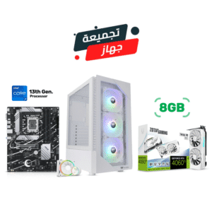 Gaming PC i7-13700KF, B760 D5 Motherboard, 16GB DDR5 RAM, 1TB SSD, Zotac Gaming GeForce RTX 4060 Ti Twin Edge White 8GB VGA, 800 Watt PSU, Thermaltake View 200 TG Mid Tower Case White, GameOn 120mm Liquid Cooler, WiFi USB Adapter, Win 11 Pro License