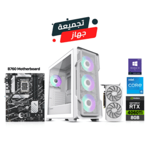 Gaming PC i5-12400F, B760 Motherboard, 16GB DDR4 RAM, 1TB SSD, Zotac RTX 4060 Ti 8GB VGA, 650 Watt PSU, GameMax SIEGE E-ATX Mid Tower Case, USB WiFi Adapter, Win 10 Pro License