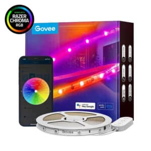 Govee RGBIC Wi-Fi + Bluetooth LED Strip Lights With Protective Coating (5M)