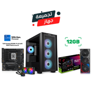 Gaming PC i7-12700K, Asus TUF Gaming B760M-PLUS WiFi MB, 32GB DDR5 RAM, 2TB NVMe SSD, Asus ROG Strix RTX 4070 Ti 12GB VGA, 850 Watts PCIe Gen-5 PSU, Thermaltake TH240 Liquid Cooler, Asus A21 Plus Micro ATX Case, Win 11 Pro License