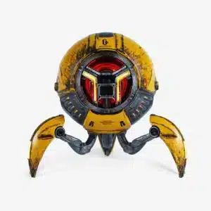 GravaStar Mars Pro Bluetooth 5.0 Speaker with Bass Boost and Stereo Sound- War Damaged Yellow