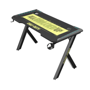 Call Of Duty (COD) x GAMEON Hawksbill Series RGB Flowing Light Gaming Desk (Size: 1200-600-720mm) With (800*300*3mm - Mouse pad), Headphone Hook & Cup Holder