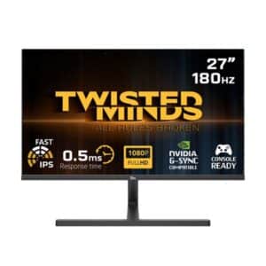 Twisted Minds 27'' FHD Fast IPS, 180Hz, 0.5ms, HDR Gaming Monitor - Black