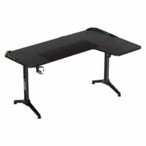 Twisted Minds WARRIOR L-Shaped RGB Gaming Desk (Right) Black (160*100*75cm)